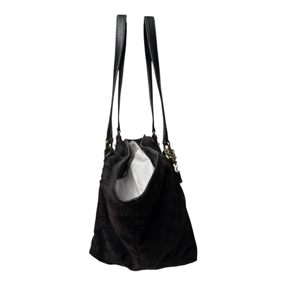 Gucci Black GG Canvas Tote Shoulder Bag - Picture 2 of 8